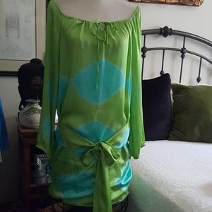 Letarte Silk Tie Dye Dress